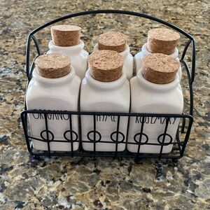 Rae Dunn spice jars